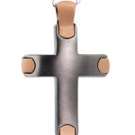 ΣΤΑΥΡΟΣ VALORO 14 ΚΑΡΑΤΙΑ ΜΑΥΡΟ ΧΡΥΣΟ ΚΑΙ ΡΟΖ ΧΡΥΣΟ