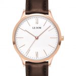 Ρολόι γυναικείο Le Dom Classic Brown Leather Strap