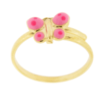 Δαχτυλίδι παιδικό χρυσό πεταλούδα