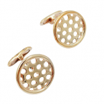 Μανικετόκουμπα round rose gold