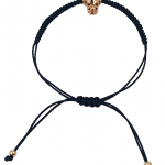 Βραχιόλι stainless steel headphones skull rose gold