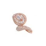 Δαχτυλίδι  snake 925° σε ροζ χρυσό
