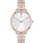 LE DOM ESSENCE Ρολόι Γυναικείο Ασημί  Ροζ χρυσό Ανοξείδωτο Ατσάλι Μπρασελέ LD.1275-1
