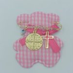 Παιδική Παραμάνα με Κωνσταντινάτο από επιχρυσωμένο Ασήμι 925°