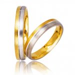 Βέρες Γάμου Δίχρωμες Στεργιάδης 730 Κ9 Κ14 ή Κ18 4.00 χιλ.