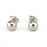 Σκουλαρίκια μπίλιες από ασήμι 925°