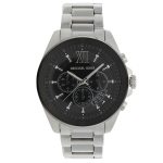 MICHAEL KORS Brecken MK8847 Silver/Black Ανδρικό Ρολόι με Μπρασελέ
