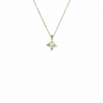 Κολιέ μονόπετρο σε χρυσό Κ9 star