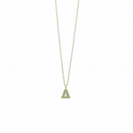 Κολιέ χρυσό μονόγραμμα Δ Κ9