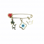 Παραμάνα φυλακτό καρδιά από χρυσό