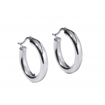 Σκουλαρίκια silver classic hoops κρίκοι  ασήμι 925°