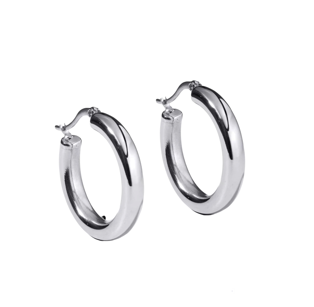 IMG_20211022_113500 Σκουλαρίκια silver classic hoops κρίκοι ασήμι 925° - Image 1