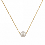 Κολιέ χρυσό Κ9 με μαργαριτάρι