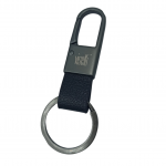 Μπρελόκ Visetti από ατσάλι με το λογότυπο με δέρμα ΒΕ-MR009