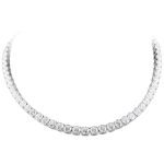 Κολιέ Ασημένιο Ριβιέρα 925° Επιπλατινωμένη με Ζιργκόν 0,5