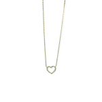 Χρυσό κολιέ gold heart με ζιργκόν Κ14