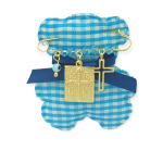 Παιδική Παραμάνα με Κωνσταντινάτο από επιχρυσωμένο Ασήμι 925°