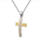 Χρυσός σταυρός Val'Oro Κ14 γυναικείος