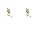 Σκουλαρίκια καρφωτά YSL σε χρυσό από ασήμι 925°