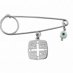 Ασημένια παραμάνα 925° με Κωνσταντινάτο και ματάκι