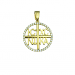 Κωνσταντινάτο κρεμαστό χρυσό Κ9