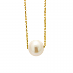 Κολιέ με πέρλα από επιχρυσωμένο ασήμι 925°