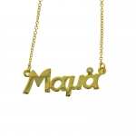 Κολιέ χρυσό Μαμά με ζιργκόν σε Κ9