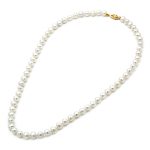 Κολιέ με μαργαριτάρια -χρυσό Κ14