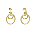 Χρυσά κρεμαστά σκουλαρίκια Amaryllis σε Κ14