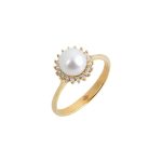 Δαχτυλίδι Amelda με Μαργαριτάρι Χρυσό 14Κ