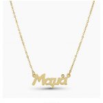 Κολιέ χρυσό από ασήμι 925 Μαμά