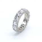 Δαχτυλίδι My precious Ασημένιο 925° ολόβερο με λευκά oval ζιργκόν