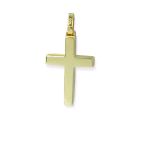 Χρυσός σταυρός διπλής όψης σε 14 καράτια