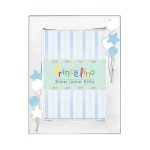 Παιδική Κορνίζα MA/152B-C Μπαλόνια Αστέρια γαλάζια από Ασήμι 12cm x 17cm