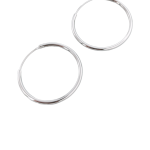 Σκουλαρίκια silver hoops από ασήμι 925°