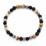 Βραχιόλι Από Χάντρες Όνυχα Και Ουνακίτη L31A-B021-1