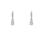 Σκουλαρίκια κρικάκια White Serene από ασήμι 925°