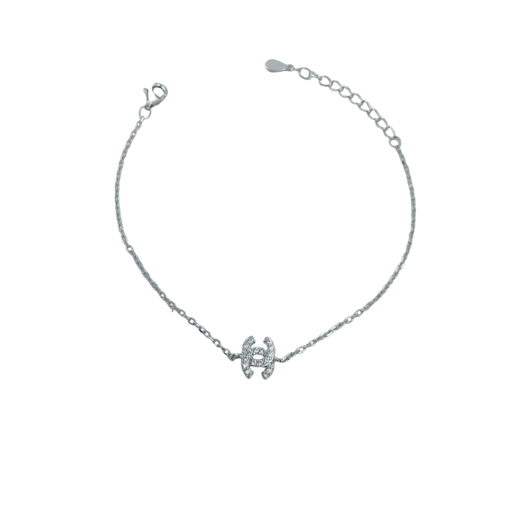 IMG_20231219_110020 Βραχιόλι με σχέδιο cc από ασήμι 925° - Image 1