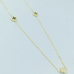 Κολιέ triple van cleef σε χρυσό Κ14