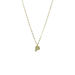 Κολιέ χρυσό μονόγραμμα "Ρ" Κ9