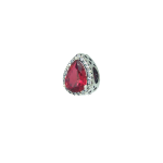 Charm red drop για βραχιόλι από ασήμι 925°