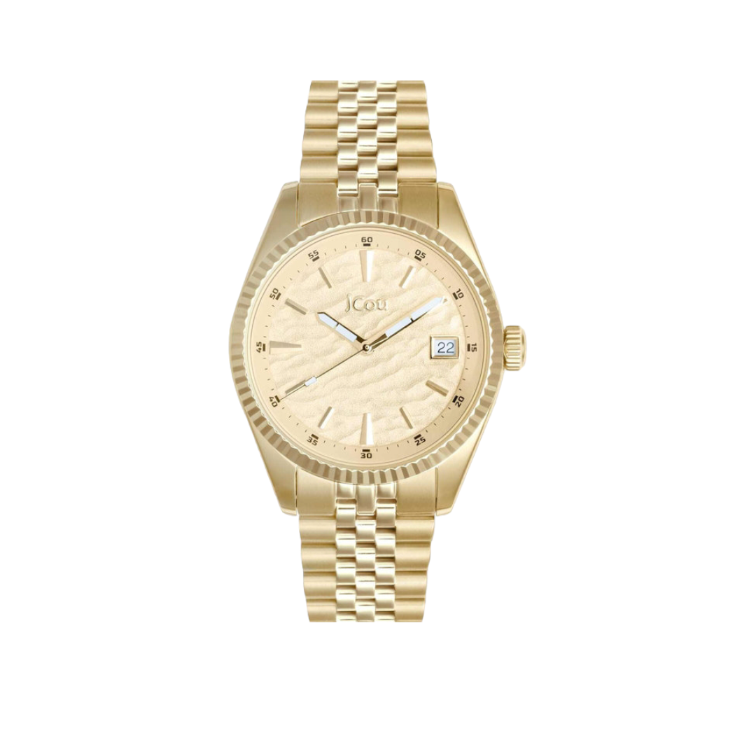 IMG_20240215_100803 Ρολόι JCOU Queen's Land Gold Stainless Steel Bracelet JU19071-4 - Image 1