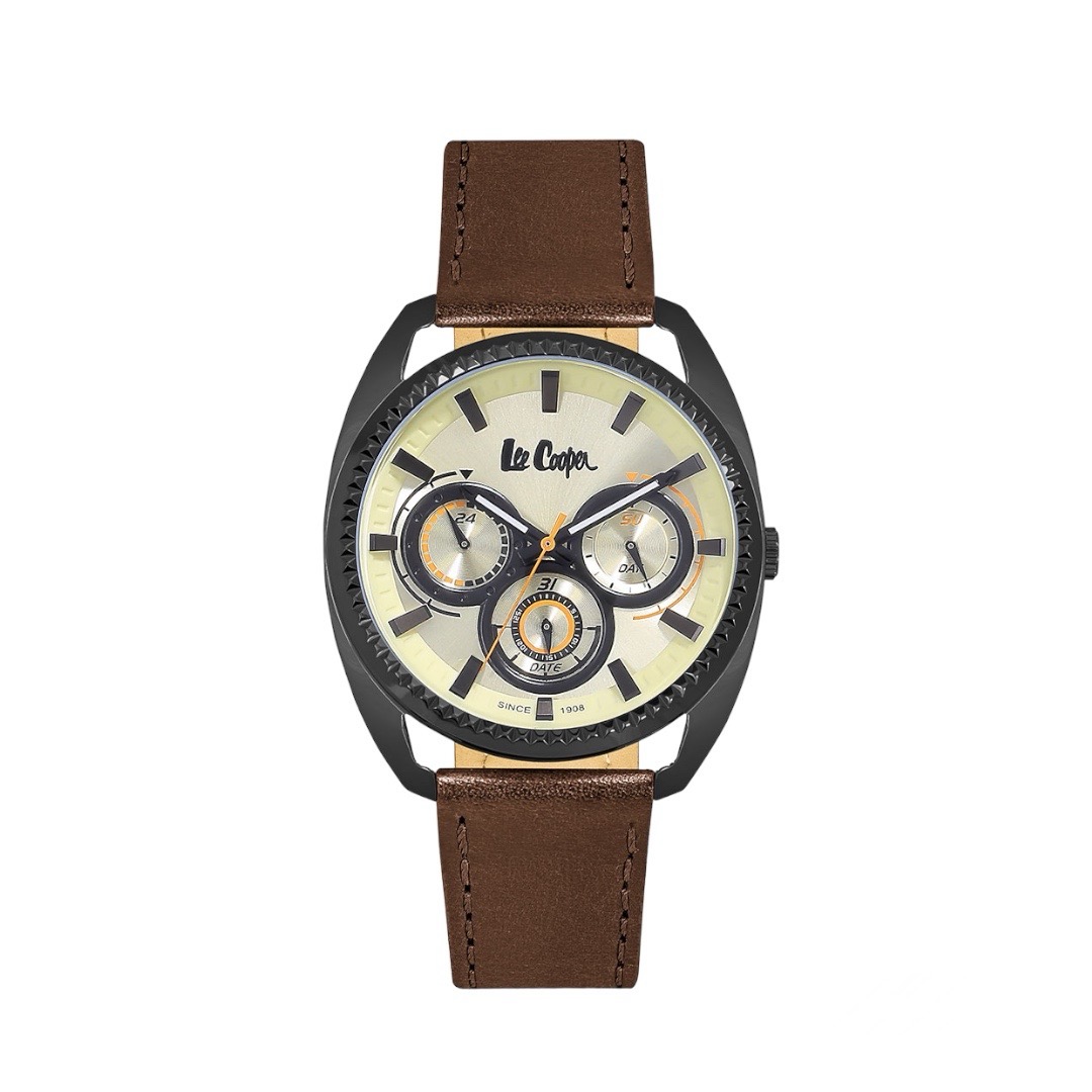 Photoroom_20240220_111146 LEE COOPER ΜΕ ΚΑΦΕ ΔΕΡΜΑΤΙΝΟ ΛΟΥΡΑΚΙ LC06664.672 - Image 1