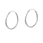 Σκουλαρίκια Anita silver hoops από ασήμι 925°