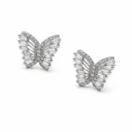 Σκουλαρίκια butterfly από ασήμι 925°