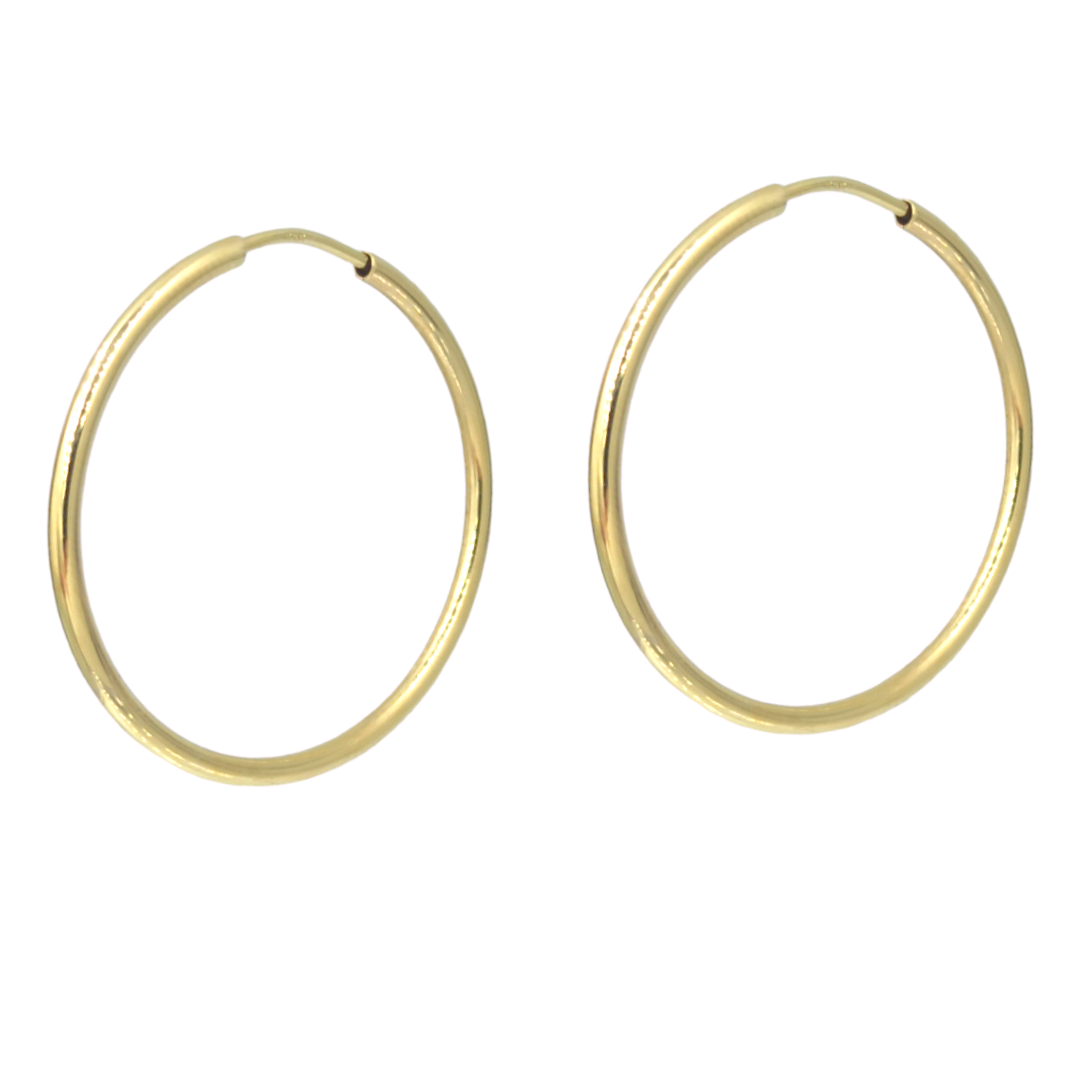IMG_20240401_133503 Σκουλαρίκια χρυσά Classic hoops σε Κ14 - Image 1