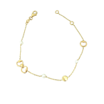 Γυναικείο βραχιόλι Sarla pearl σε Κ14