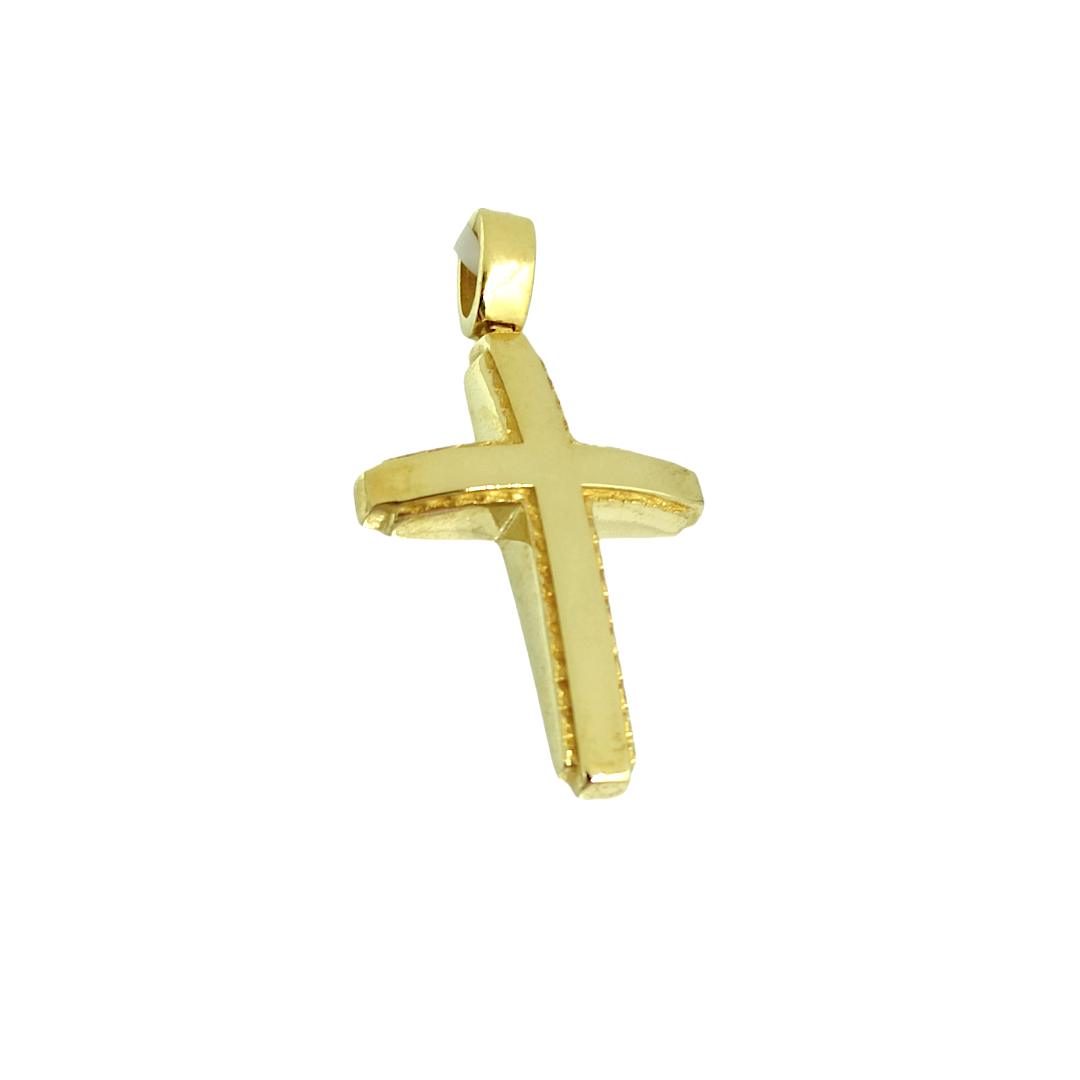 IMG_20240408_115110 Χρυσός σταυρός διπλής όψης σε Κ14 - Image 1