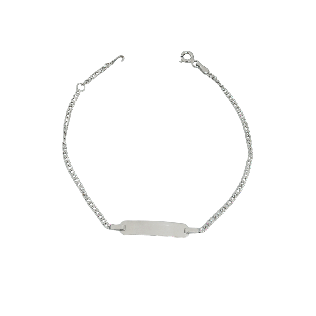 IMG_20240604_114058 Ταυτότητα βραχιόλι λευκόχρυσο σε Κ14 - Image 1