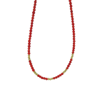 Κολιέ με κοράλλι από ασήμι 925